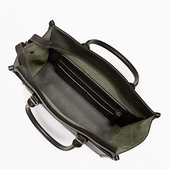 NWT! Coach Legacy Black Leather Unisex Laptop Tote - Picture 4 of 7